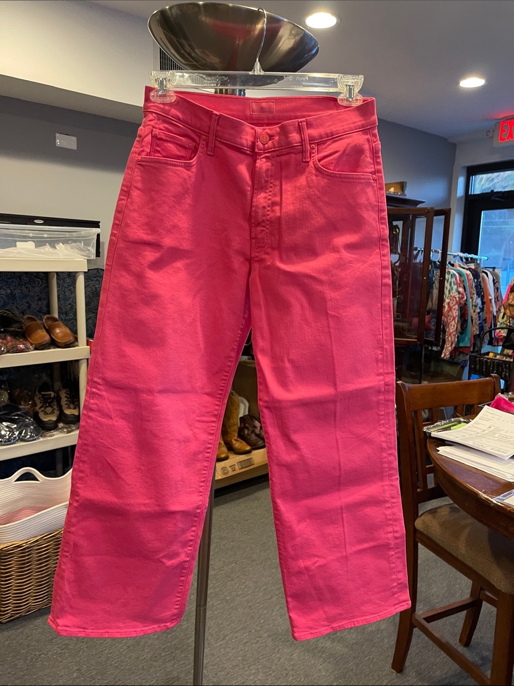 MOTHER Mid Rise Maven Flood Wide Leg Jeans Size 30 Play Date Wash NWT
